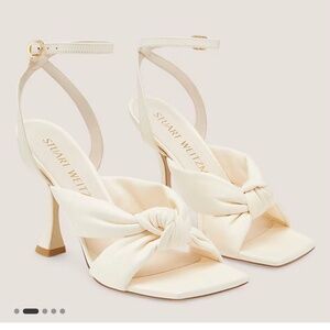 EUC Stuart Weitzman Playa Ankle-Strap Knot Sandal